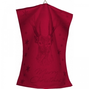 keukenhanddoek kerst 1 rood
