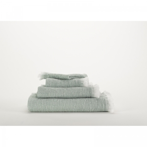 waffle handdoek 210 aqua