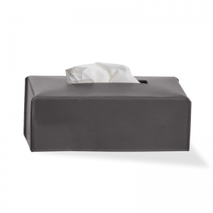 Tissuebox leder smoke
