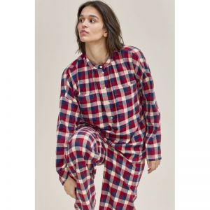 Pyjama ruit flanel ruit rood