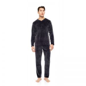 pyjama velours grijs