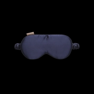 Slaapmasker zijde marine