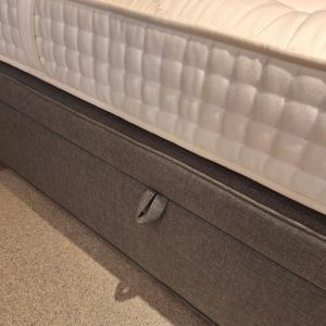 Boxspring met opbergruimte grijs