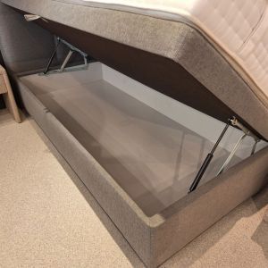 Boxspring met opbergruimte grijs