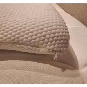 kussen traagschuim wit