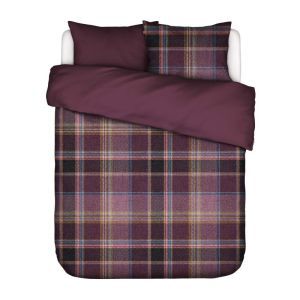 Donsovertrek aubergine